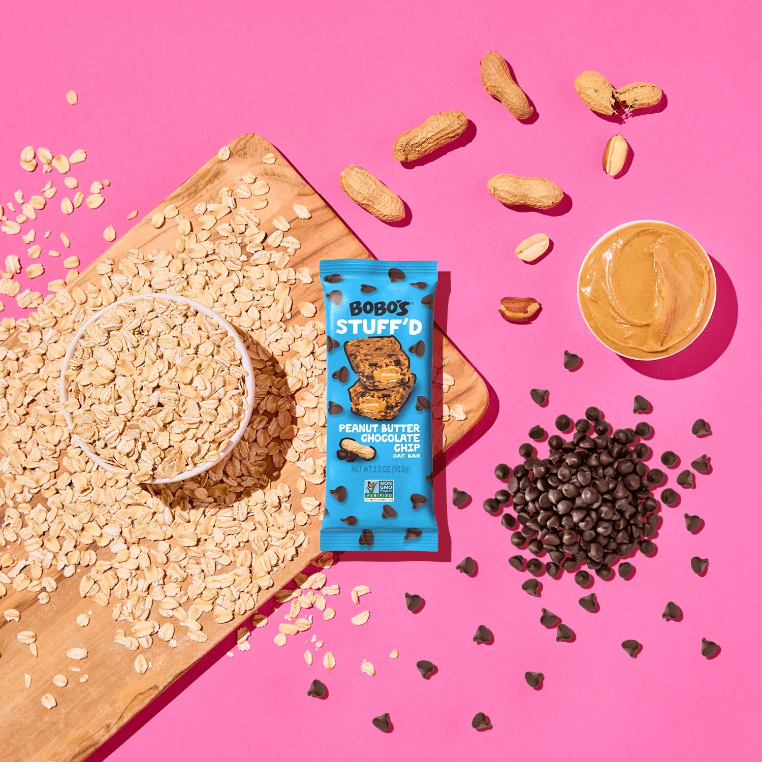 Peanut Butter Chocolate Chip Stuff'd Oat Bar - Image 3